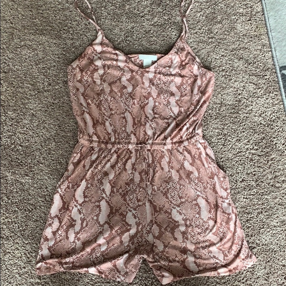 Snake print romper